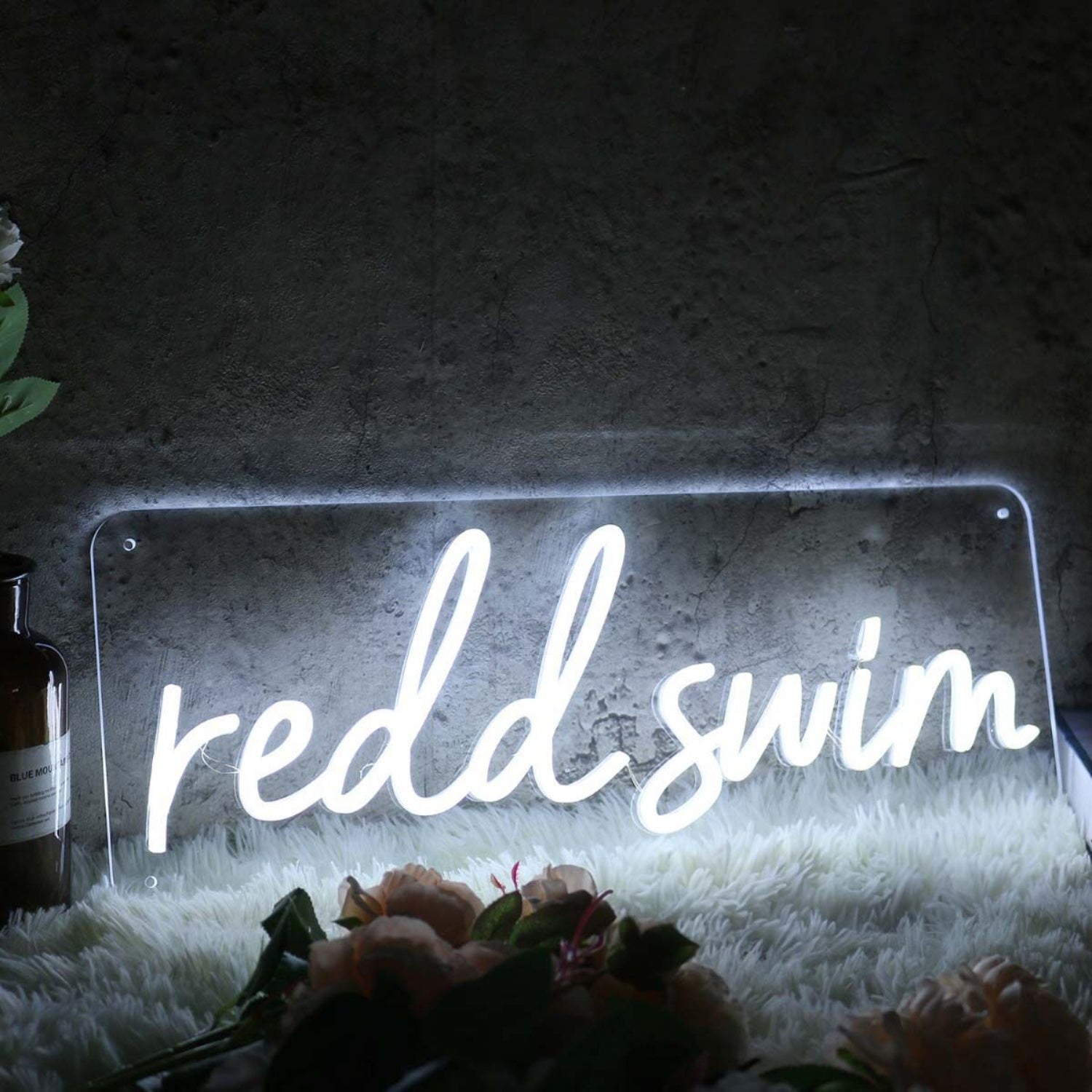 Redd Swim White Led Neon Sign - Shineneon