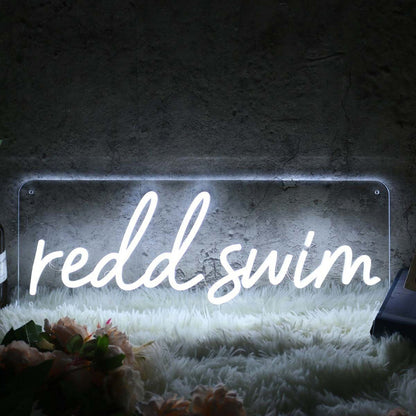 Redd Swim White Led Neon Sign - Shineneon