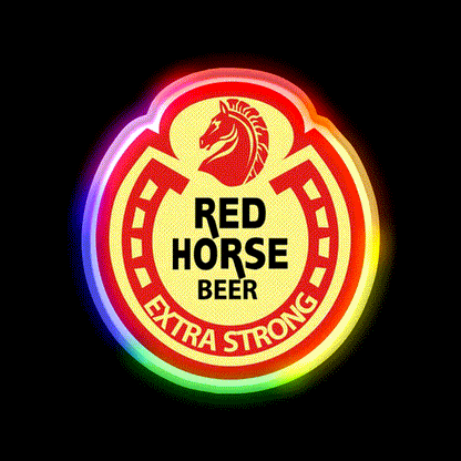 Redhorse Philippines Beer Bar Decor Led Neon Sign Wall Art Rgb Color - LED neon sign close-up detail