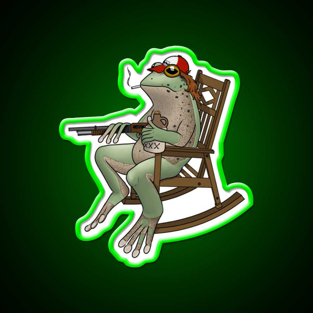 Redneck Frog Beer Bar Decor Led Neon Sign Rgb Color - LED neon sign view 8