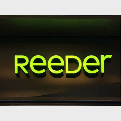 Reeder 3D Frontlit Channel Letters Led Light Sign