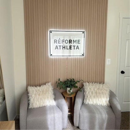 Reforme Athleta Acrylic Business Logo Sign - Shineneon