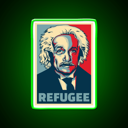 Refugee Welcome Led Neon Sign Open Sign Rgb Color - Shineneon