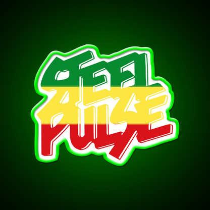 Reggae Roots Hemp Inspired Green Leaf Led Neon Sign Rgb Color - LED neon sign view 8