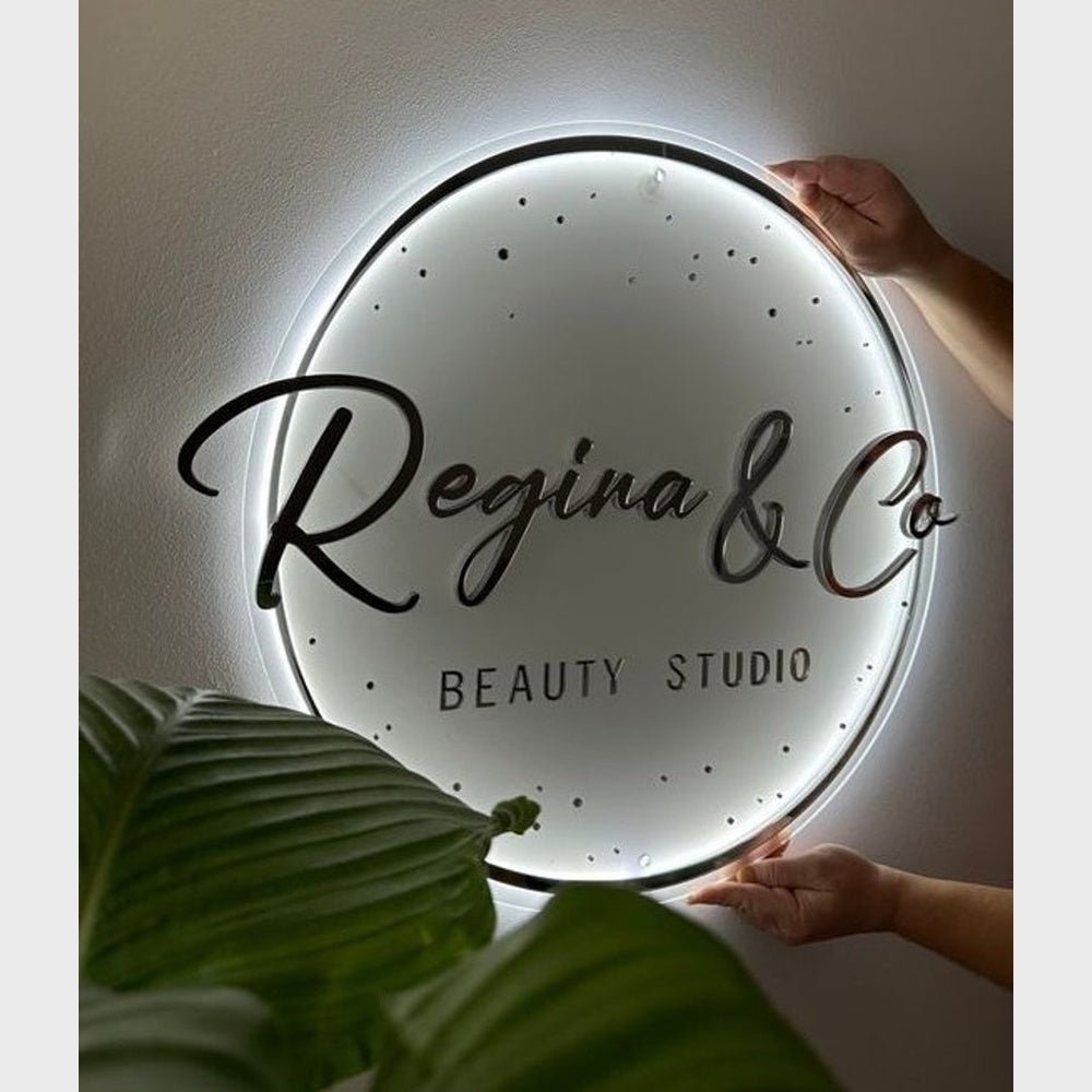 Regina Studio Acrylic Business Logo Sign - Shineneon