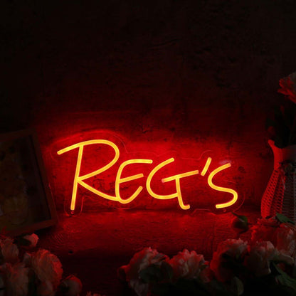 Regs Red Custom Led Neon Sign - Shineneon