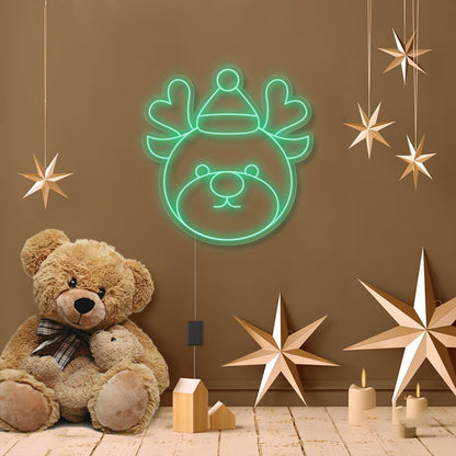 Reindeer Cartoon Neon Sign | Shineneon