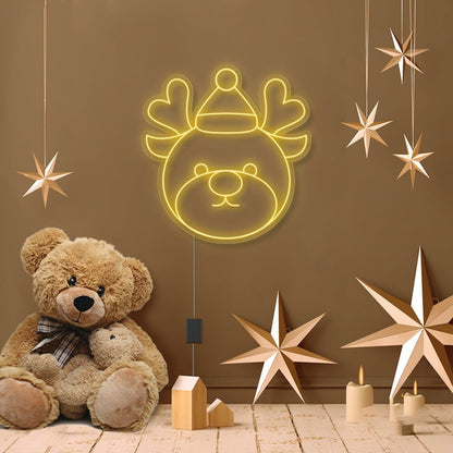 Reindeer Cartoon Neon Sign | Shineneon