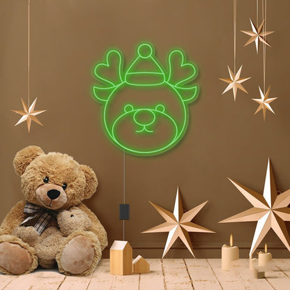 Reindeer Cartoon Neon Sign | Shineneon