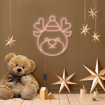Reindeer Cartoon Neon Sign | Shineneon