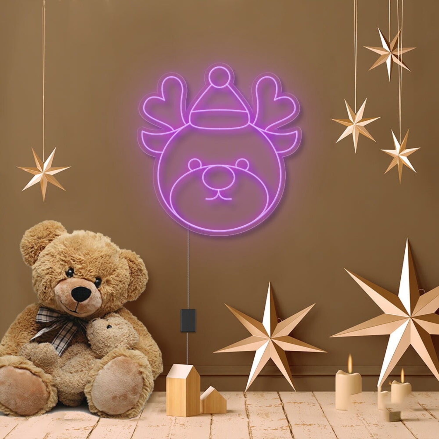 Reindeer Cartoon Neon Sign | Shineneon
