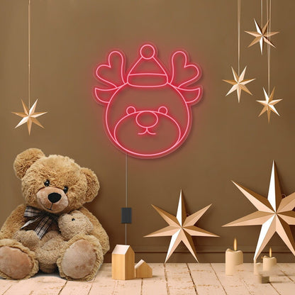 Reindeer Cartoon Neon Sign | Shineneon