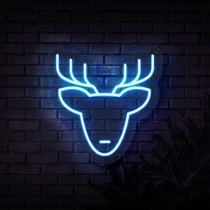 Reindeer Head Neon Sign | Shineneon