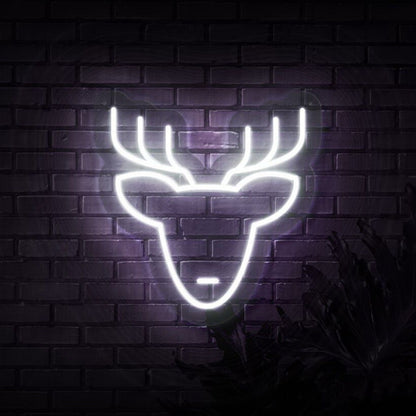 Reindeer Head Neon Sign | Shineneon