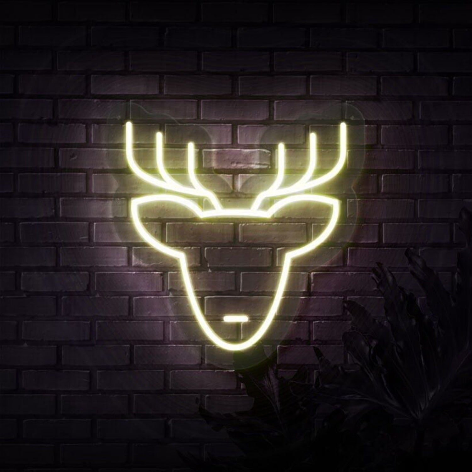 Reindeer Head Neon Sign | Shineneon