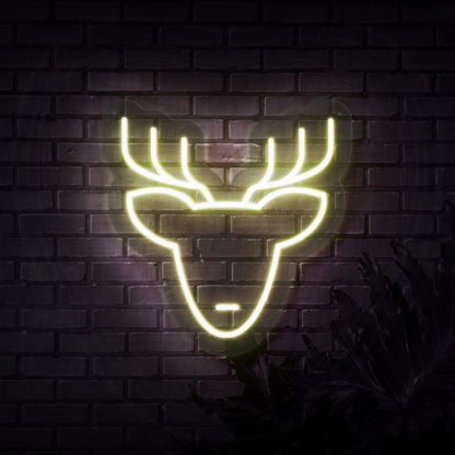Reindeer Head Neon Sign | Shineneon