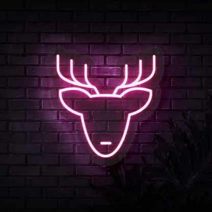Reindeer Head Neon Sign | Shineneon