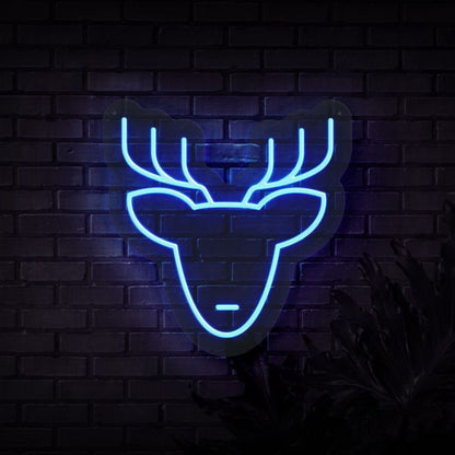Reindeer Head Neon Sign | Shineneon