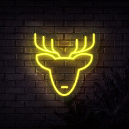 Reindeer Head Neon Sign | Shineneon