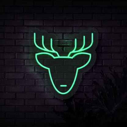 Reindeer Head Neon Sign | Shineneon