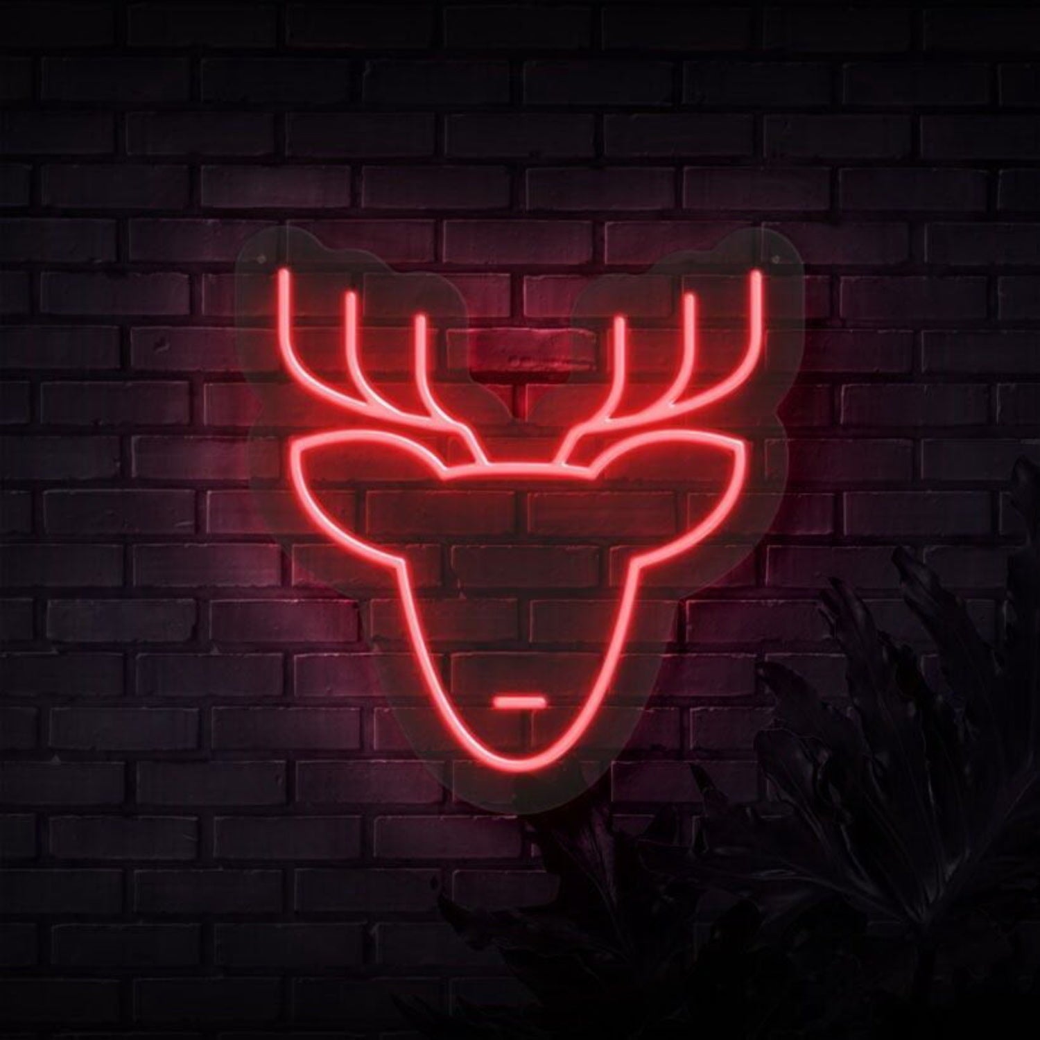 Reindeer Head Neon Sign | Shineneon