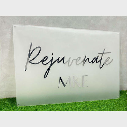 Rejuverate Mke Acrylic Business Logo Sign - Shineneon