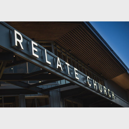 Relate Church 3D Backlit Channel Letters Led Light Sign - Shineneon