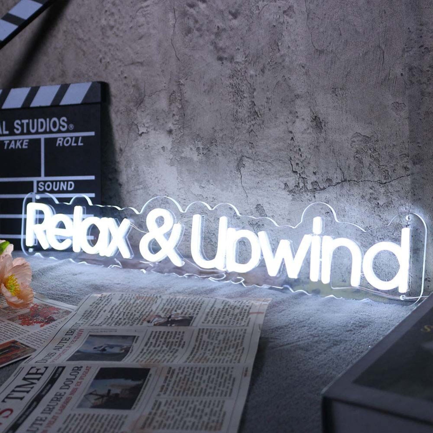 Relax And Unwind Led Neon Sign Frelaxation And Wellness Spaces | Shineneon