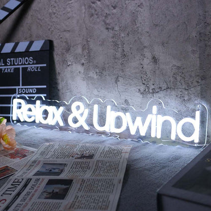 Relax And Unwind Led Neon Sign Frelaxation And Wellness Spaces | Shineneon