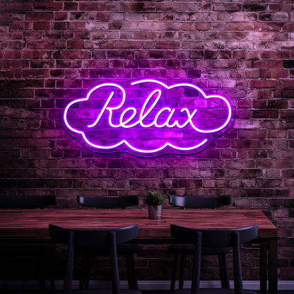 Relax Artistic Neon Signs Wall Art Led Signs