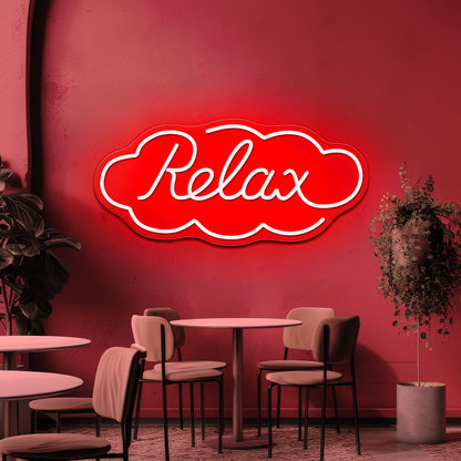 Relax Artistic Neon Signs Wall Art Led Signs