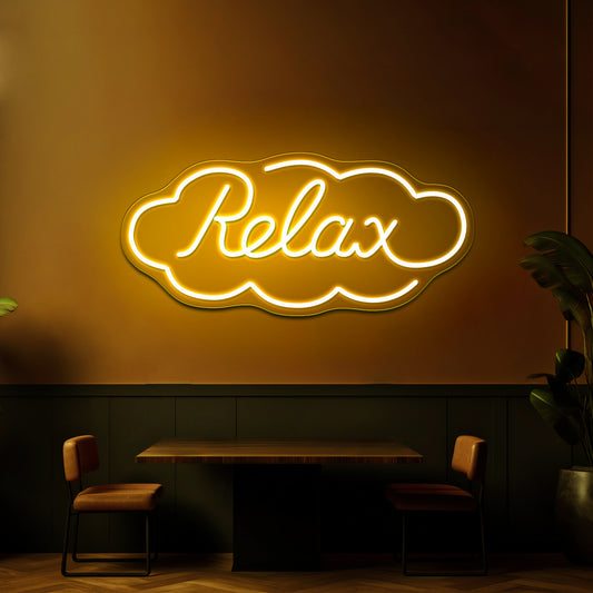 Relax Artistic Neon Signs Wall Art Led Signs