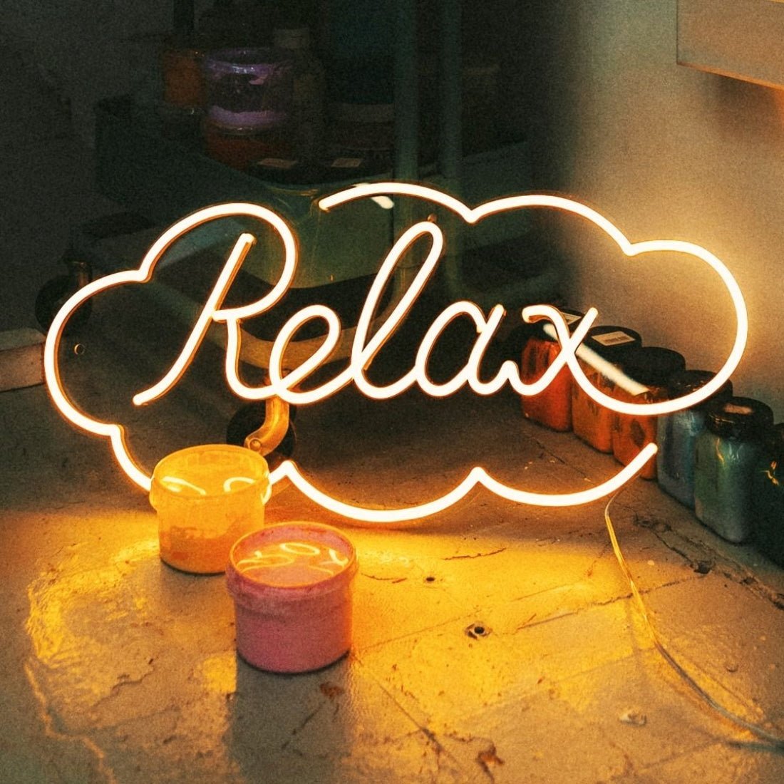 Relax Cloud Led Sign Business Neon Sign - Shineneon