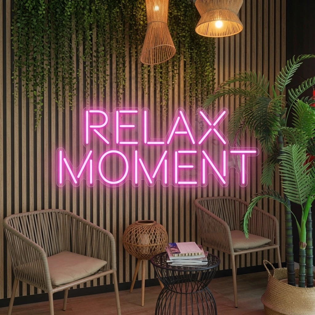 Relax Moment LED Neon Sign - 04 Size Image