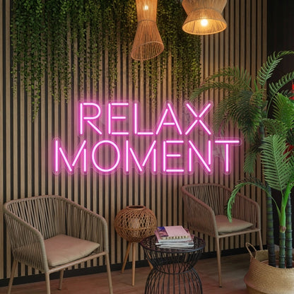 Relax Moment LED Neon Sign - 04 Size Image