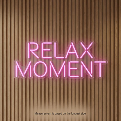 Relax Moment Wall Decor LED Neon Sign - 04 Size Image