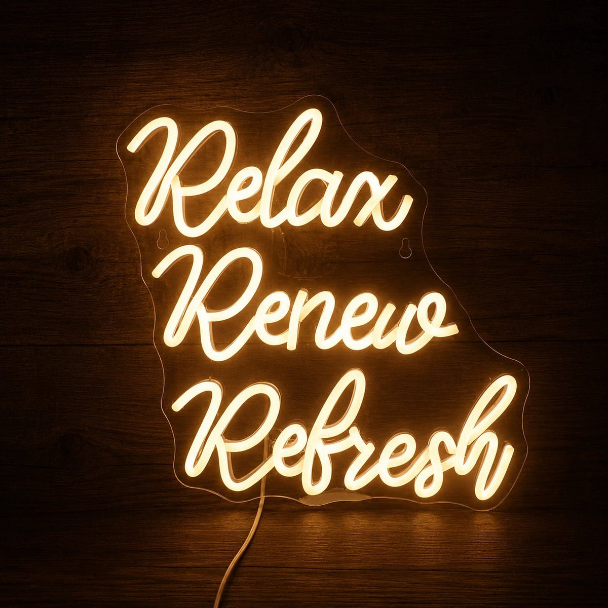 Relax Renew Refresh LED Neon Sign - Shineneon