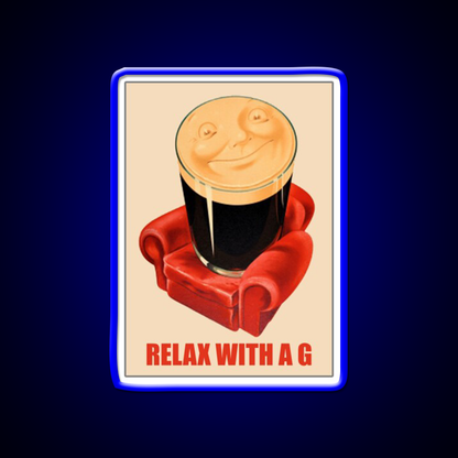 Relax With Guinness Beer Bar Decor Led Neon Sign Rgb Color - LED neon sign view 5