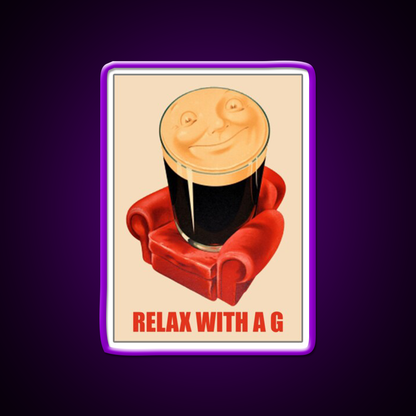 Relax With Guinness Beer Bar Decor Led Neon Sign Rgb Color - LED neon sign view 9