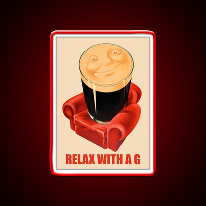 Relax With Guinness Beer Bar Decor Led Neon Sign Rgb Color - LED neon sign view 10