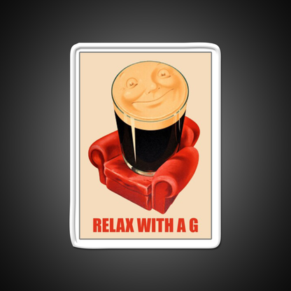Relax With Guinness Beer Bar Decor Led Neon Sign Rgb Color - LED neon sign view 11