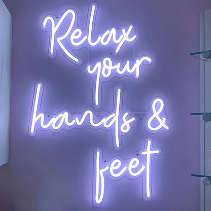 Relax Your Hands And Feet Led Neon Sign For Ultimate Comfort | Shineneon