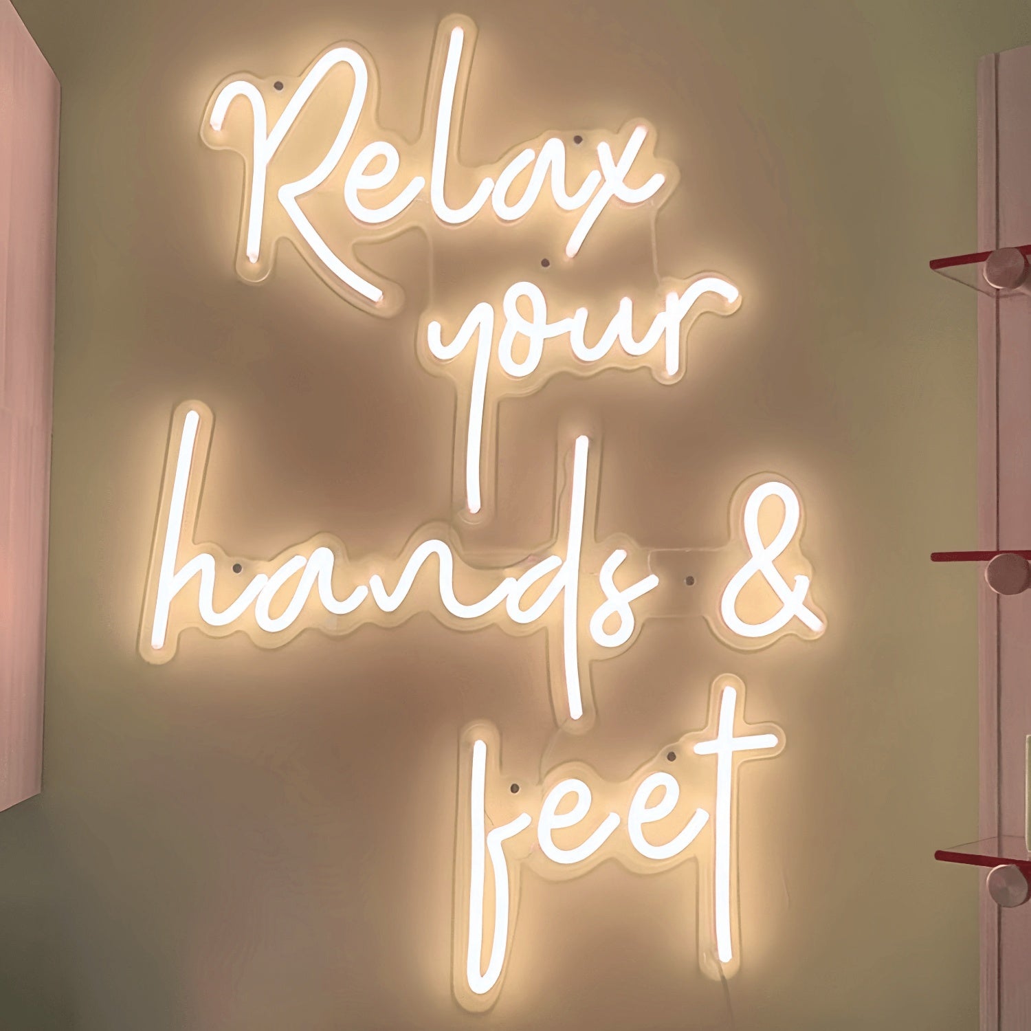 Relax Your Hands And Feet Led Neon Sign For Ultimate Comfort | Shineneon