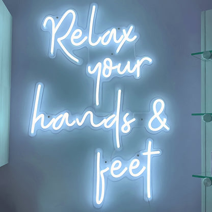 Relax Your Hands And Feet Led Neon Sign For Ultimate Comfort | Shineneon