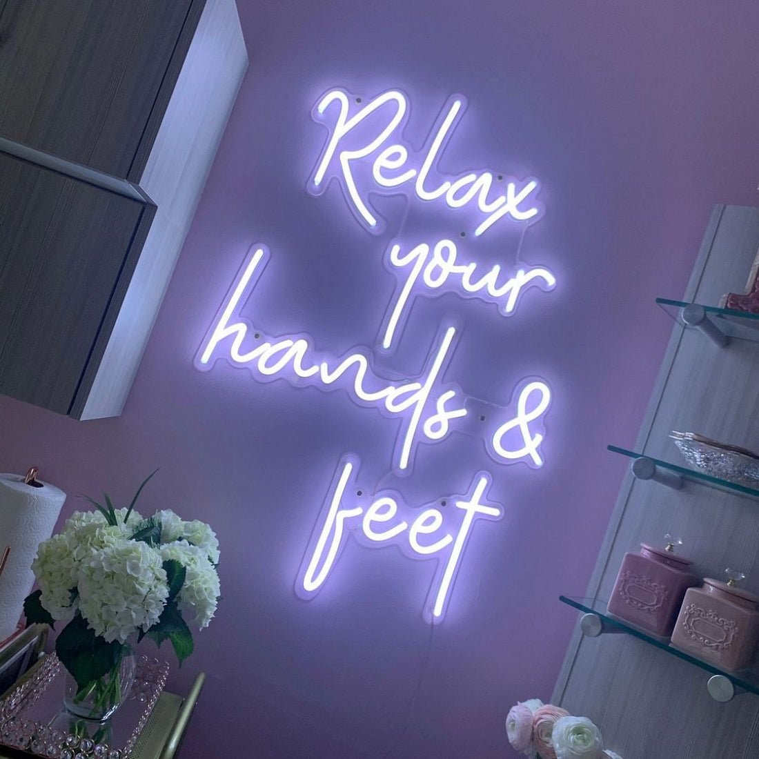 Relax Your Hands And Feet Led Sign Business Neon Sign - Shineneon