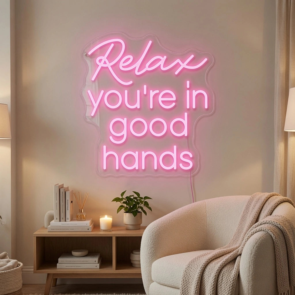 Relax You're In Good Hands LED Neon Sign Wall Neon Sign - 02 High-Converting Product Image