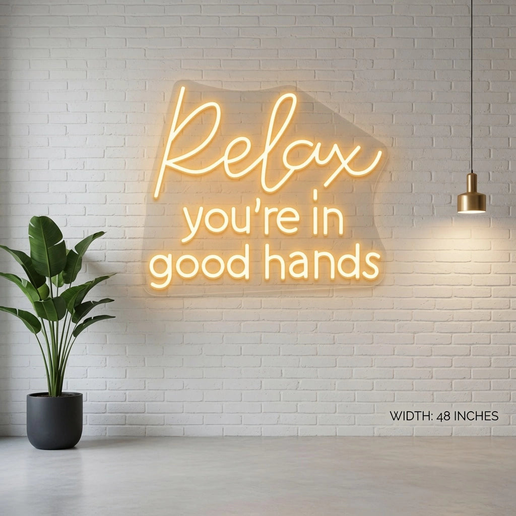 Relax You're LED Neon Sign - 04 Size Image