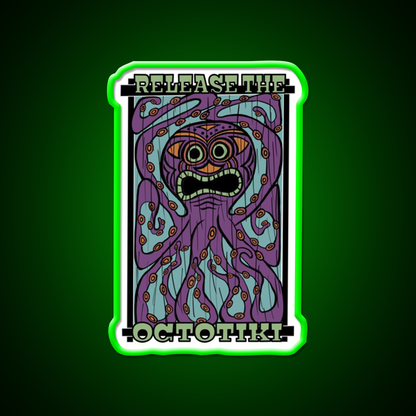 Release The Octotiki Man Cave Bar Led Neon Sign Rgb Color