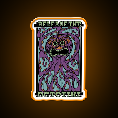 Release The Octotiki Man Cave Bar Led Neon Sign Rgb Color