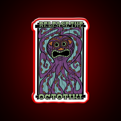 Release The Octotiki Man Cave Bar Led Neon Sign Rgb Color